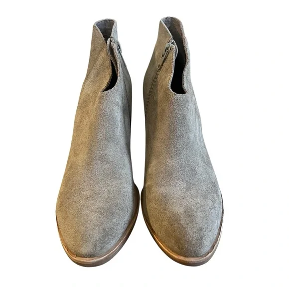 Jeffrey Campbell Laszlo Block Heel Suede grey/brown Bootie SZ 7.5 - Picture 2 of 6